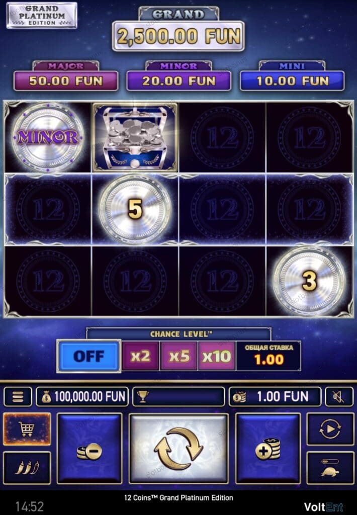 12 Coins™: Grand Platinum Edition демо