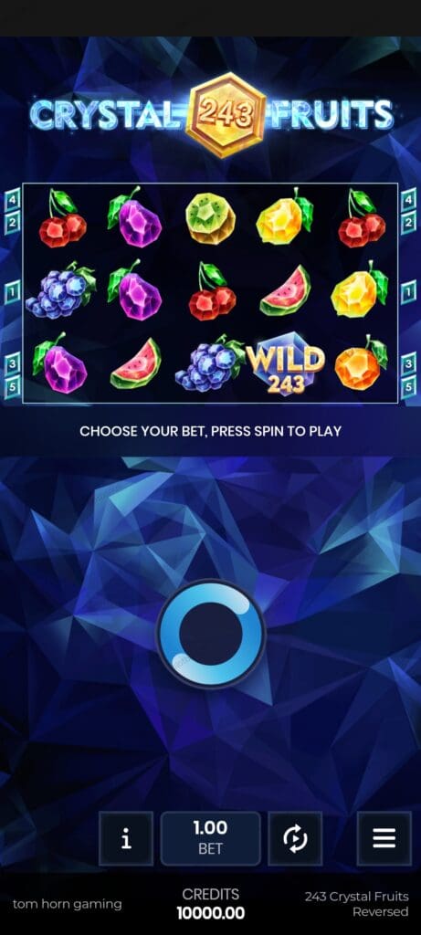 243 Crystal Fruits Reversed демо