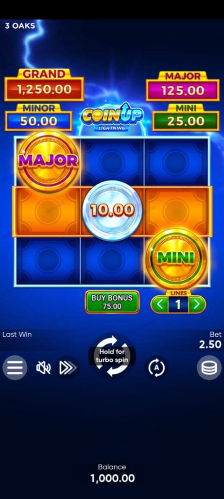Coin UP: Lightning демо