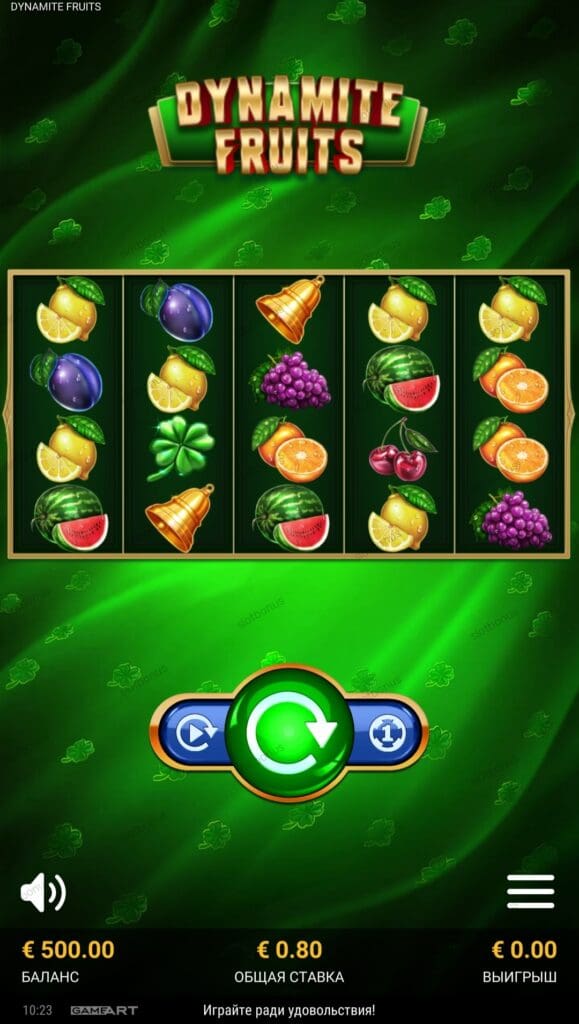 Dynamite Fruits демо