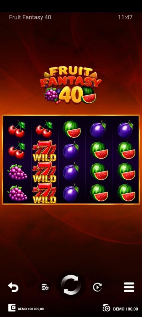 Fruit Fantasy 40 демо