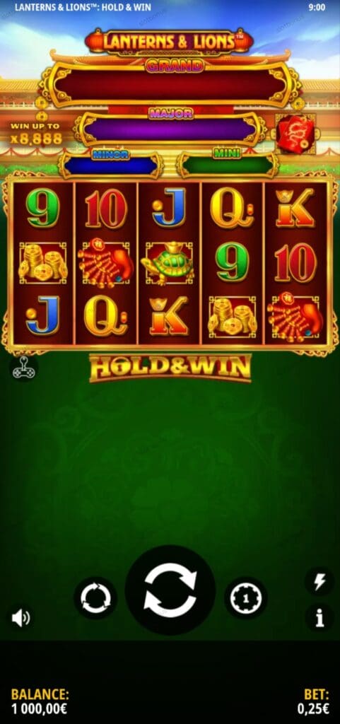 Lanterns & Lions Hold & Win demo
