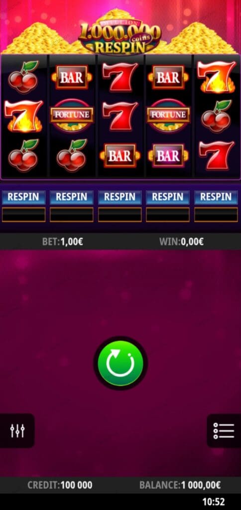 Million Coins Respin демо
