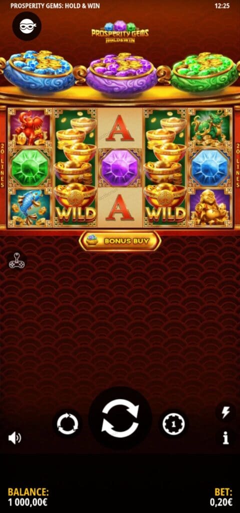 Prosperity Gems Hold & Win демо