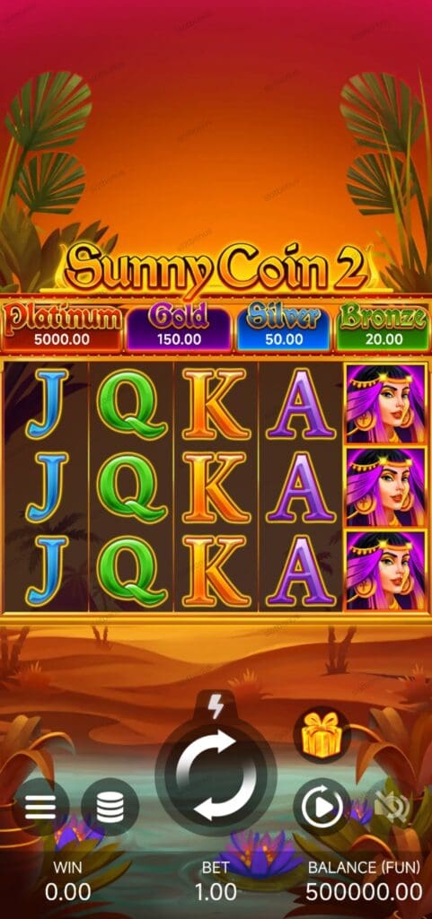 Sunny Coin 2 Hold The Spin демо