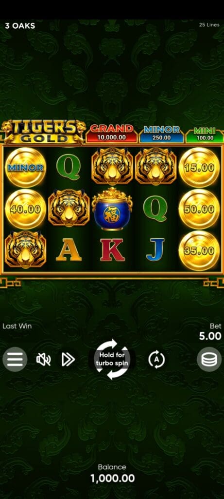 Tiger's Gold демо
