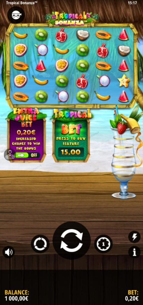 Tropical Bonanza демо