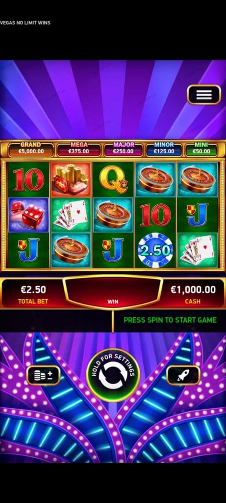 Vegas No Limit Wins демо