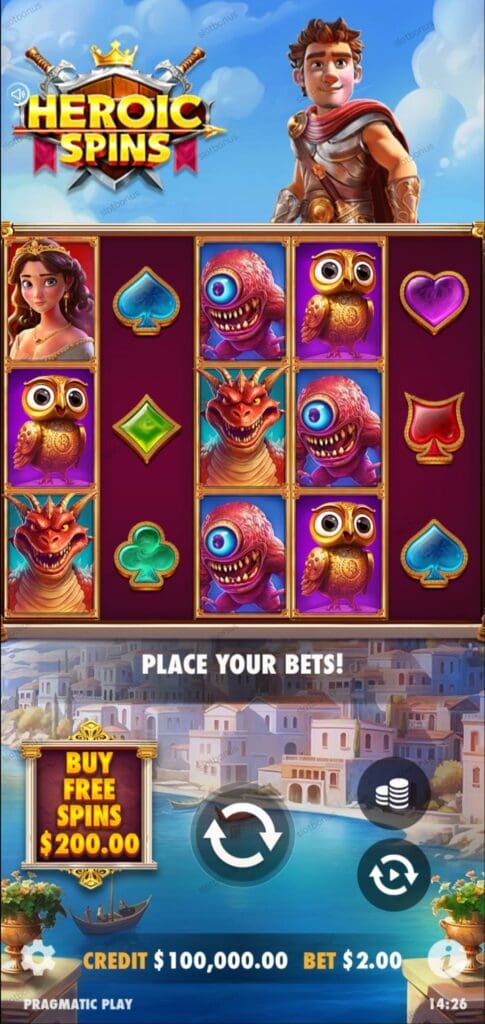 Heroic Spins демо