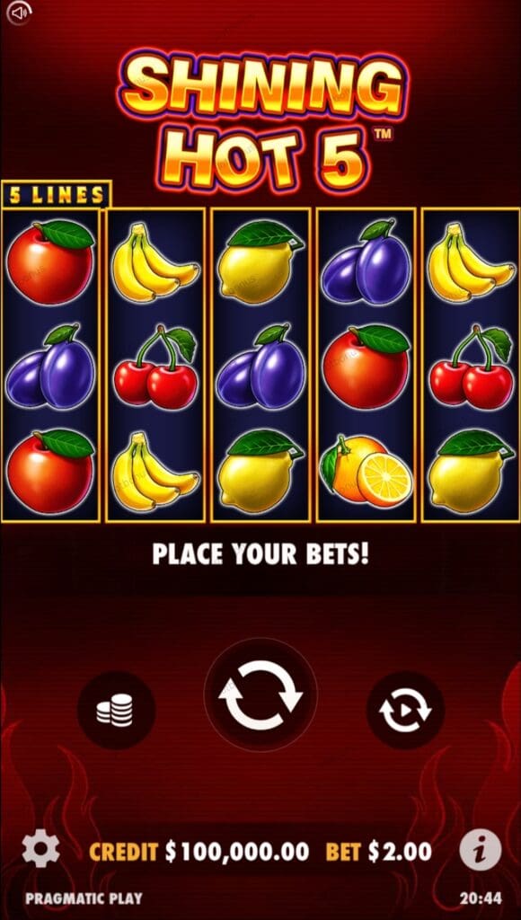 Shining Hot 5 demo